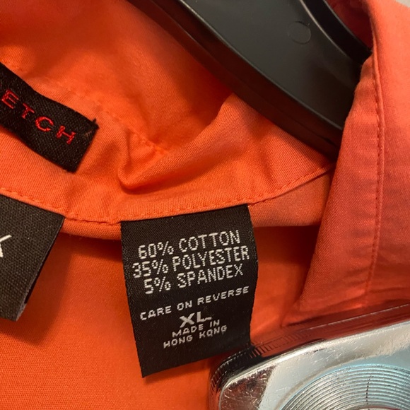 New York and company button down shirt size xl coral orange color - Picture 4 of 8